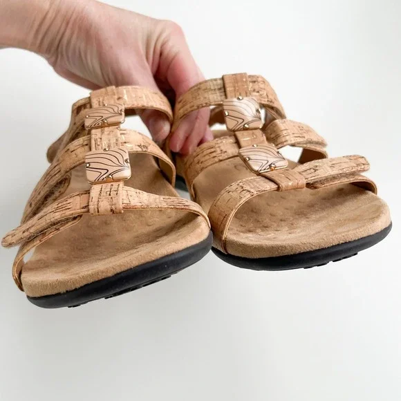 Vionic Amber Sandal Tan Cork Womens 6 - Picture 7 of 9